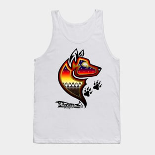 Protecting the people Black Wolf Tank Top